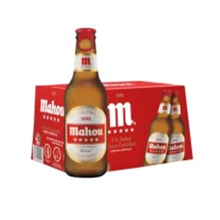 Caja de 24 unidades Cerveza Mahou 250cc ($583 c/u)