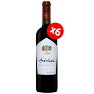 Caja de 6 botellas de Vino Arboleda Cabernet Sauvignon ($8.990 c/u)