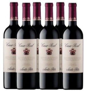 Caja de 6 unidades Casa Real Cabernet Sauvignon ($7.990 c/u) prs