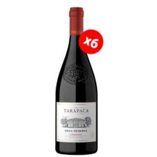 Caja de 6 unidades Gran Reserva Tarapacá Carmenere  ($5.990 c/u)