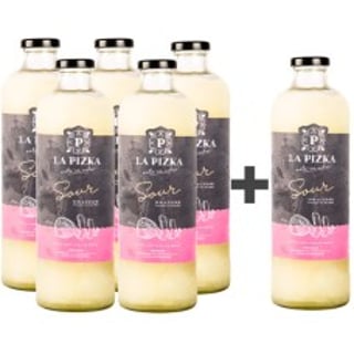 Caja de 6 unidades Sour Premium La Pizka 1.000cc SIN AZUCAR (PAGUE 5 LLEVE 6)