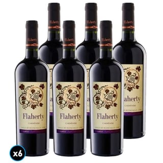 CAJA FLAHERTY (Carmenere): 6x Vino Flaherty Carmenere 750cc
