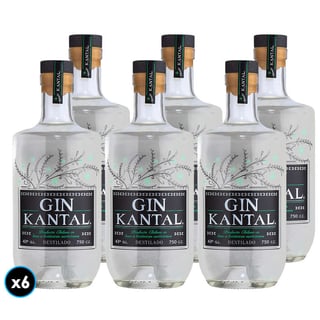 CAJA GIN KANTAL: 6x Gin Kantal 750cc 43º alc.