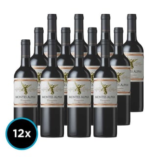 CAJA MONTES ALPHA (Carmenere): 12x Vino Montes Alpha Carmenere 750cc