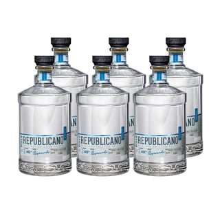 Caja Pisco Republicano Transparente 40° x6 ($8.790 c/u)