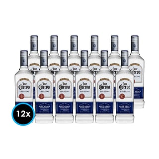 CAJA TEQUILA JOSE CUERVO SILVER: 12x Tequila Jose Cuervo Especial Silver 750cc