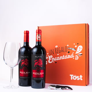 Caja Tost Vino Bestia Roja Gran Reserva