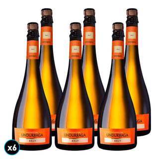 CAJA UNDURRAGA BRUT: 6x Espumante Undurraga Brut 750cc