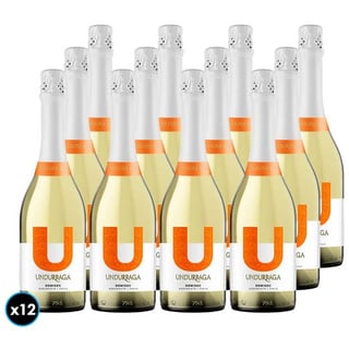 CAJA UNDURRAGA U DEMI SEC: 12x Espumante Undurraga U Demi Sec 750cc 12°alc.