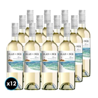 CAJA VINO OLAS DEL SUR FARO (Sauvignon Blanc): 12x Vino Olas del Sur Faro Sauvignon Blanc 750cc
