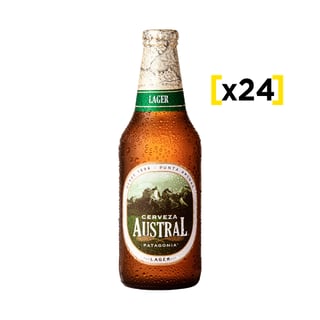 Cerveza Austral Lager Botella 330cc X24