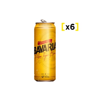 Cerveza Bavaria Lata 470cc X6