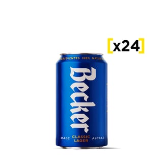 Cerveza Becker Lager Lata 354cc X24