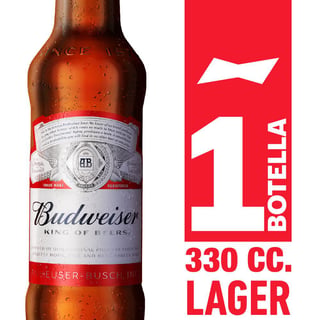 Cerveza Budweiser botella 330 cc