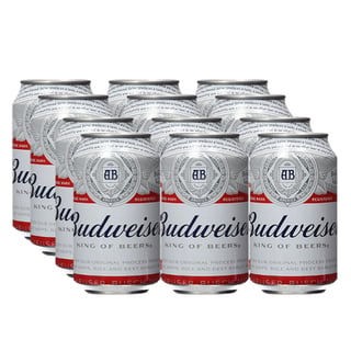 Cerveza Budweiser Lata 354cc X12
