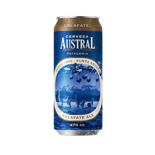 Cerveza calafate Austral lata 470 cc