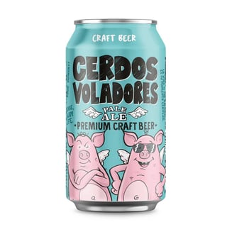 "Cerveza Cerdos Voladores Pale Ale 6