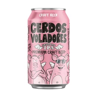 Cerveza Cerdos Voladores Session IPA 4,5° 330cc