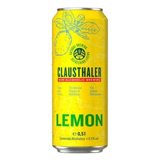 Cerveza Clausthaler Sin Alcohol Limón en Lata 500cc