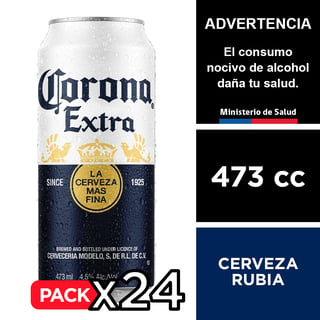 Cerveza Corona 4,5° 24 X 473 Cc.