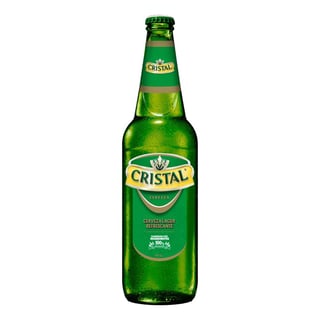 Cerveza Cristal lager botella 650 cc