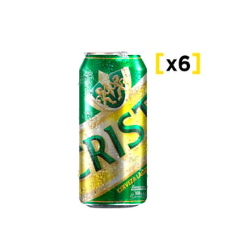 Cerveza Cristal Lata 470 Cc X6