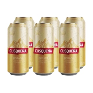 Cerveza Cusqueña Golden Lager 473cc x6