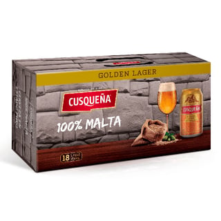 Cerveza Cusqueña Lager Lata 354cc X18