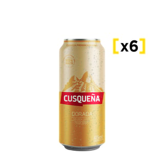 Cerveza Cusqueña Lata 473 Cc X6