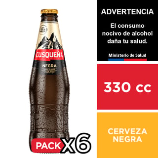 Cerveza Cusqueña Negra 5,6° 6 X 330 Cc.