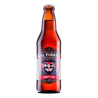 Cerveza Del Puerto Amber Ale en Botella 330cc