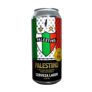 Cerveza Del Puerto Palestino Lager 4,9˚ - Lata 473cc