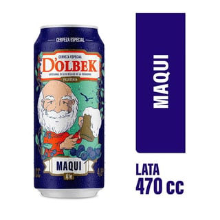 Cerveza Dolbek maqui  lata 470 cc