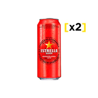 Cerveza Estrella Damm 2x Lata 500cc