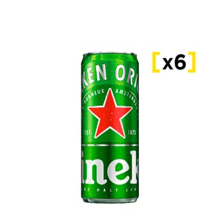 Cerveza Heineken Lata 470 Cc X6