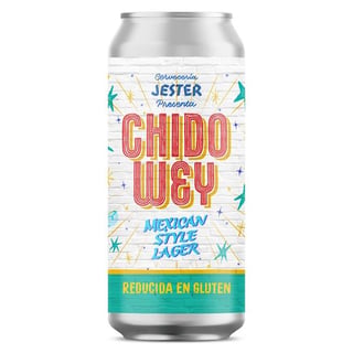 Cerveza Jester Chido Wey Mexican Lager con Maiz en Lata 473cc