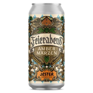 Cerveza Jester Feierabend Marzen Amber Lager en Lata 473cc