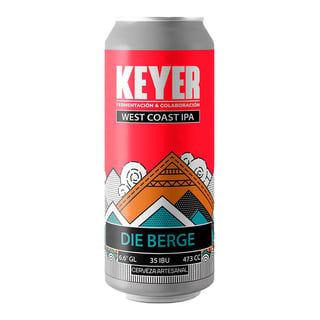 Cerveza Keyer Die Berge West Coast IPA Lata 473cc