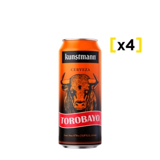 Cerveza Kunstmann Torobayo Lata 470 Cc X4