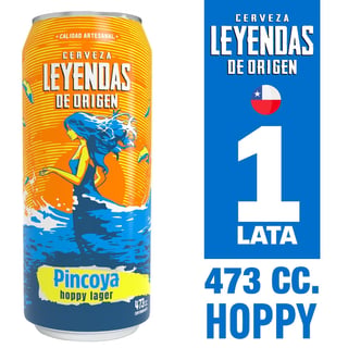 Cerveza Leyendas de origen pincoya lata 473 cc