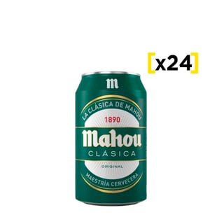 Cerveza Mahou Clasica Lata 330cc X24