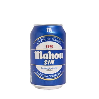Cerveza Mahou Sin Alcohol Lata 330cc (24 unidades)