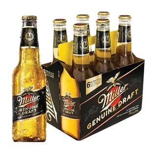 Cerveza Miller Genuine Draft 6 un. de 355 cc