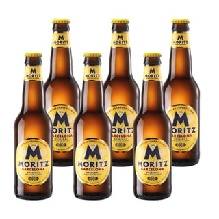 Cerveza Moritz Lager Botella 330cc X6