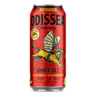 Cerveza Odissea Amber Ale Lata 470ml
