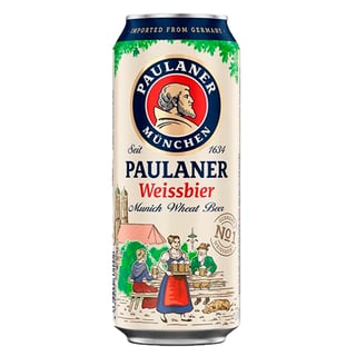 Cerveza Paulaner Weissbier Lata 500cc