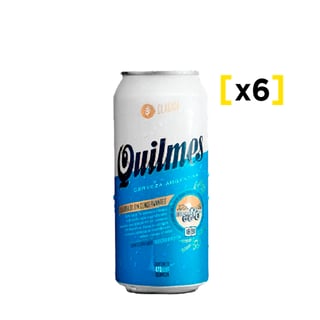 Cerveza Quilmes Lata 473 Cc X6