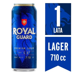 Cerveza Royal guard lager lata 710 cc