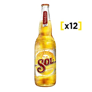 Cerveza Sol Botella 650 Cc X12