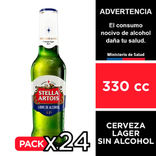 Cerveza Stella Artois 0° Sin Alcohol 24 X 330 Cc.